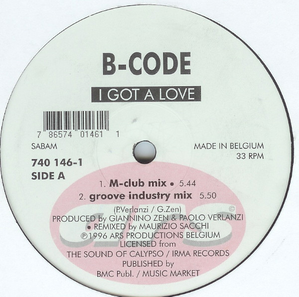 B-Code - I Got A Love | ARS (740 146-1)