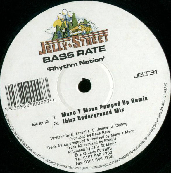 Bassrate - Rhythm Nation | Jelly Street Records (JELT 31) - main