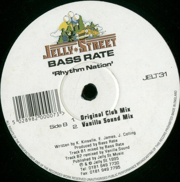 Bassrate - Rhythm Nation | Jelly Street Records (JELT 31) - 2