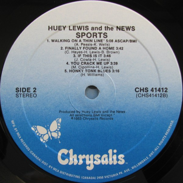 Huey Lewis & The News - Sports | Chrysalis (CHS 41412) - 4