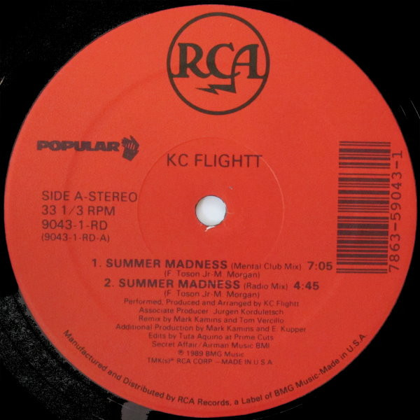 KC Flightt - Summer Madness | RCA (9043-1-RD) - 3