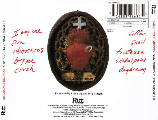 The Smashing Pumpkins - Gish | Hut Recordings (CDHUTX 2) - 2