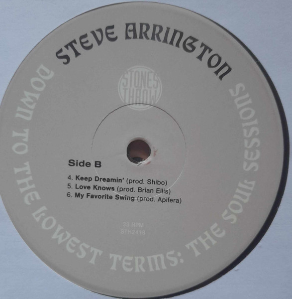 Steve Arrington - Down To The Lowest Terms: The Soul Sessions | Stones Throw Records (STH2418) - 2 Steve Arrington - Down To The Lowest Terms: The Soul Sessions | Stones Throw Records (STH2418) - 2