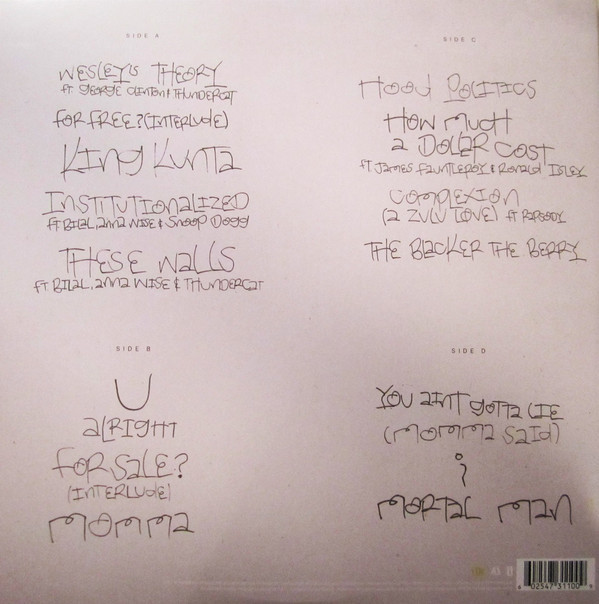 Kendrick Lamar - To Pimp A Butterfly | Top Dawg Entertainment (0602547311009) - 4 Kendrick Lamar - To Pimp A Butterfly | Top Dawg Entertainment (0602547311009) - 4