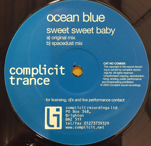 Ocean Blue - Sweet Sweet Baby | Complicit Recordings Ltd (COM005) - main