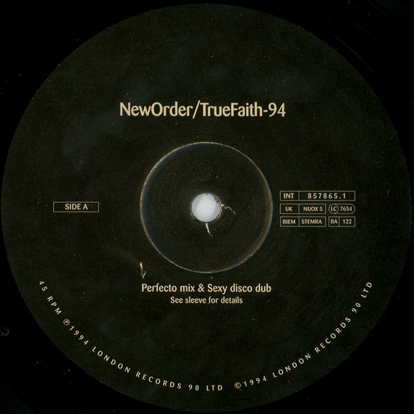 New Order - TrueFaith-94 | London Records (NUOX 5) - 4 New Order - TrueFaith-94 | London Records (NUOX 5) - 4