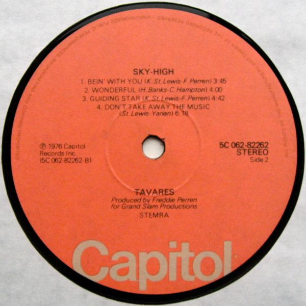 Tavares - Sky-High! | Capitol Records (5C 062-82262) - 4 Tavares - Sky-High! | Capitol Records (5C 062-82262) - 4