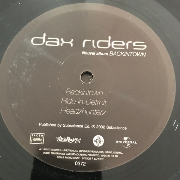 Dax Riders - Backintown | Subscience (0372) - 2 Dax Riders - Backintown | Subscience (0372) - 2