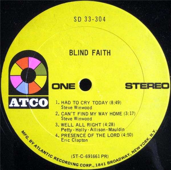 Blind Faith - Blind Faith | ATCO Records (SD 33-304) - 3