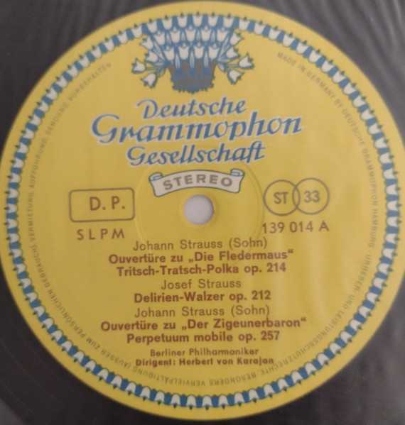 Johann Strauss Jr. & Josef Strauß – Herbert von Karajan - The Blue Danube: Waltzes · Polkas · Other Works By J. & J. Strauss | Deutsche Grammophon (139 014 SLPM) - 2 Johann Strauss Jr. & Josef Strauß – Herbert von Karajan - The Blue Danube: Waltzes · Polkas · Other Works By J. & J. Strauss | Deutsche Grammophon (139 014 SLPM) - 2