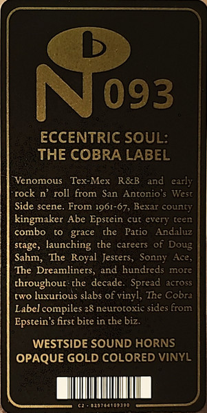 Various - Eccentric Soul: The Cobra Label | Numero Group (093) - 3 Various - Eccentric Soul: The Cobra Label | Numero Group (093) - 3