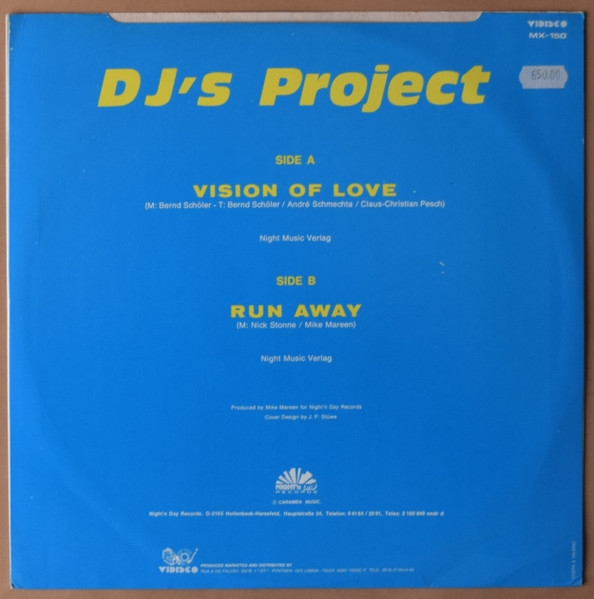 DJ's Project - Vision Of Love | Vidisco (MX-150) - 2