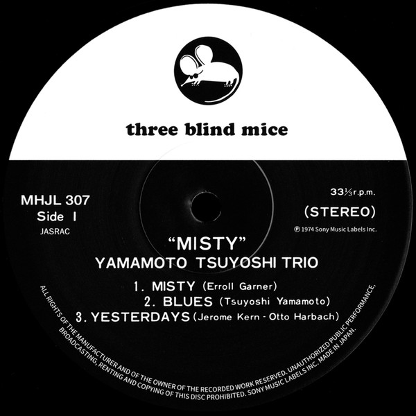 Tsuyoshi Yamamoto Trio - Misty | Three Blind Mice (MHJL 307) - 4 Tsuyoshi Yamamoto Trio - Misty | Three Blind Mice (MHJL 307) - 4