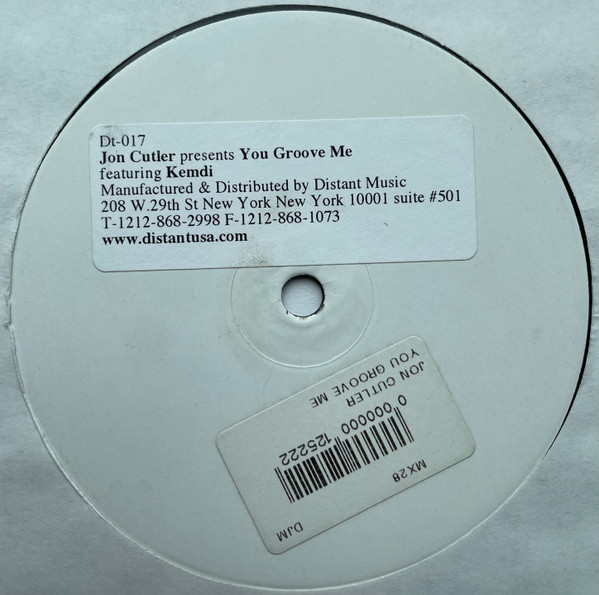 Jon Cutler Featuring Nkemdi Amadiume - You Groove Me | Distant Music (Dt-017) - main