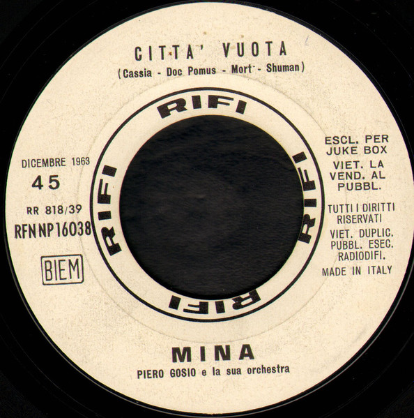 Mina - Città Vuota | Rifi (RFN NP 16038)