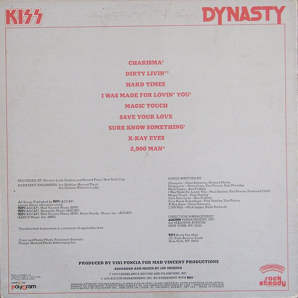 Kiss - Dynasty | Casablanca (NBLP-7152) - 2 Kiss - Dynasty | Casablanca (NBLP-7152) - 2