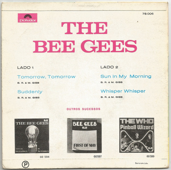 Bee Gees - Tomorrow, Tomorrow | Polydor (78 006) - 2