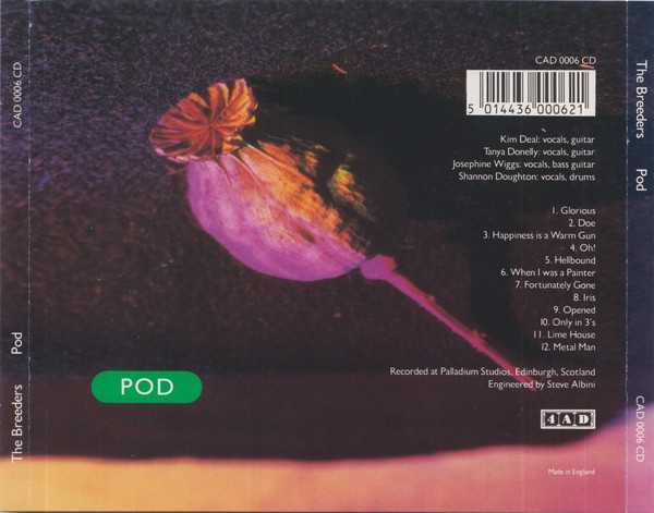 The Breeders - Pod | 4AD (CAD 0006 CD) - 2