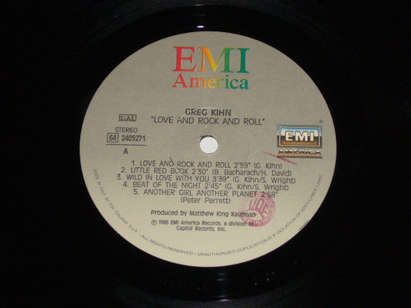 Greg Kihn - Love And Rock And Roll | EMI America (64 2405271) - 4 Greg Kihn - Love And Rock And Roll | EMI America (64 2405271) - 4