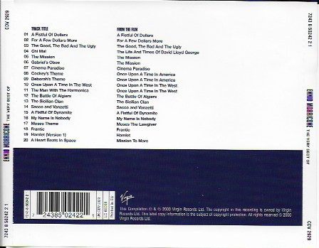 Ennio Morricone - The Very Best Of | Virgin (CDV 2929) - 2
