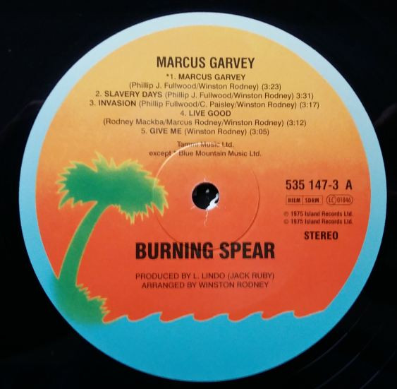 Burning Spear - Marcus Garvey | Island Records (535 147-3) - 3