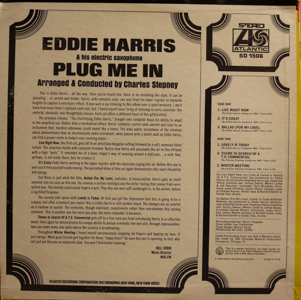 Eddie Harris - Plug Me In | Atlantic (SD 1506) - 2 Eddie Harris - Plug Me In | Atlantic (SD 1506) - 2