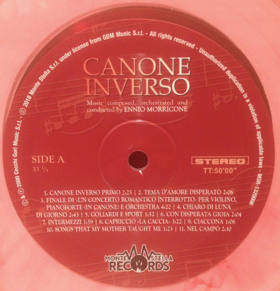 Ennio Morricone - Canone Inverso | Monte Stella Records (MSR-1320006) - 3 Ennio Morricone - Canone Inverso | Monte Stella Records (MSR-1320006) - 3