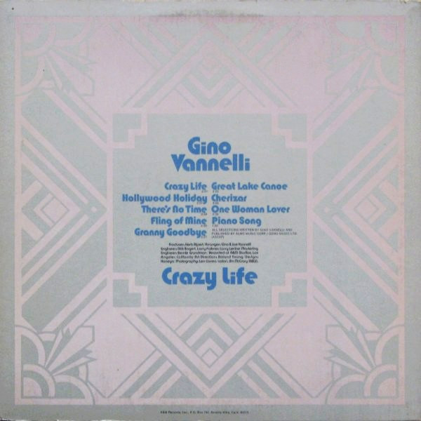Gino Vannelli - Crazy Life | A&M Records (SP-4395) - 2