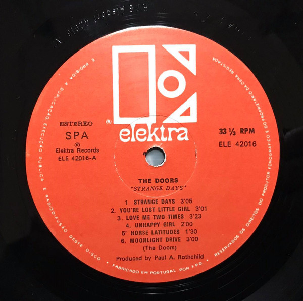 The Doors - Strange Days | Elektra (ELE 42 016) - 3