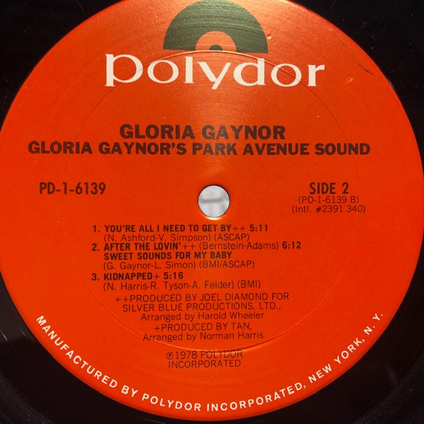 Gloria Gaynor - Gloria Gaynor's Park Avenue Sound | Polydor (PD-1-6139) - 4 Gloria Gaynor - Gloria Gaynor's Park Avenue Sound | Polydor (PD-1-6139) - 4