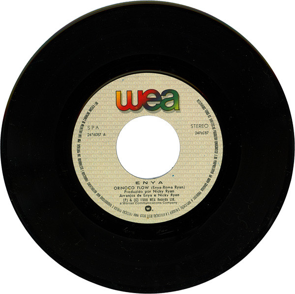 Enya - Orinoco Flow | WEA (2476087) - 3