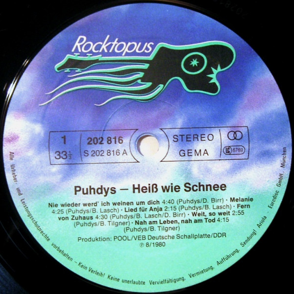 Puhdys - Heiß Wie Schnee | Rocktopus (202 816) - 3