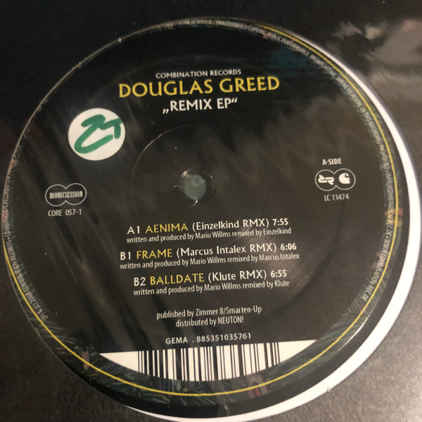 Douglas Greed - Remix EP | Combination Records (CORE 057-1) - 2 Douglas Greed - Remix EP | Combination Records (CORE 057-1) - 2
