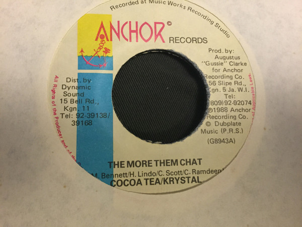 Cocoa Tea , Krystal - The More Them Chat | Anchor Records (G8943A) - main
