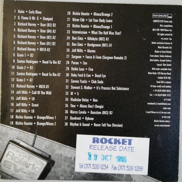 Richie Hawtin - Decks, EFX & 909 | NovaMute (ANOMU72CD) - 2