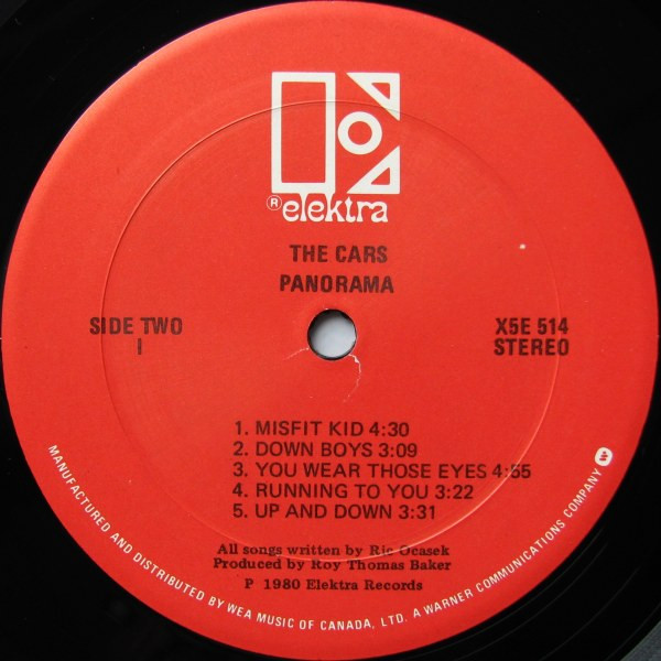 The Cars - Panorama | Elektra (X5E-514) - 4