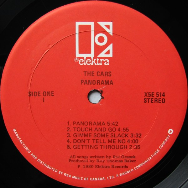 The Cars - Panorama | Elektra (X5E-514) - 3