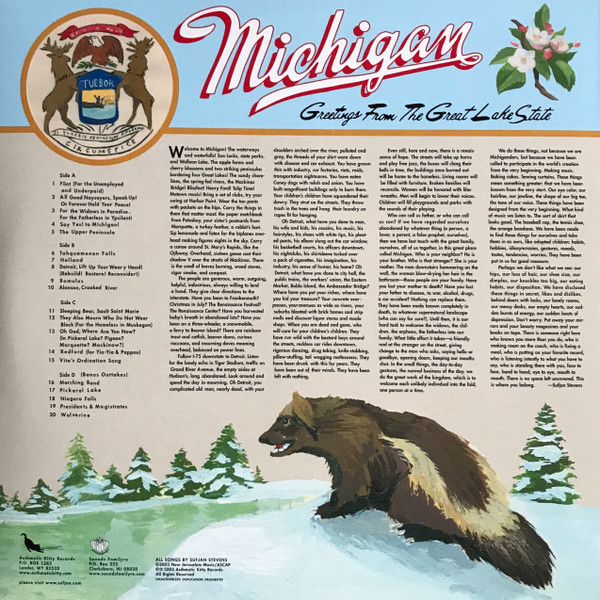 Sufjan Stevens - Greetings From Michigan: The Great Lake State | Asthmatic Kitty Records (AKR007) - 2
