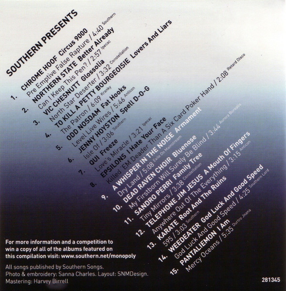 Various - Monopoly Of Brilliance | Southern Records (281345) - 2 Various - Monopoly Of Brilliance | Southern Records (281345) - 2