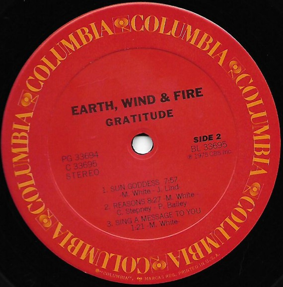 Earth, Wind & Fire - Gratitude | Columbia (CG 33694) - 4