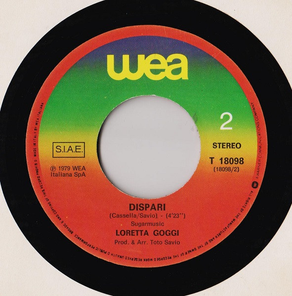Loretta Goggi - L'Aria Del Sabato Sera | WEA (T 18098) - 4
