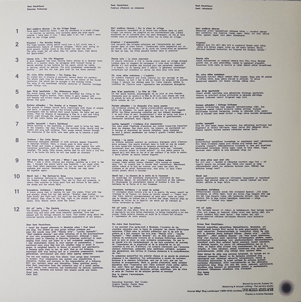 Reet Hendrikson - Reet | Moved-By-Sound (6) - 2 Reet Hendrikson - Reet | Moved-By-Sound (6) - 2