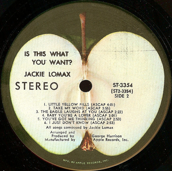 Jackie Lomax - Is This What You Want? | Apple Records (ST-3354) - 4
