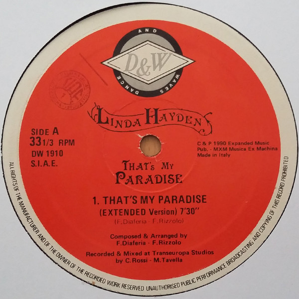 Linda Hayden - That's My Paradise | Dance And Waves (DW 1910)