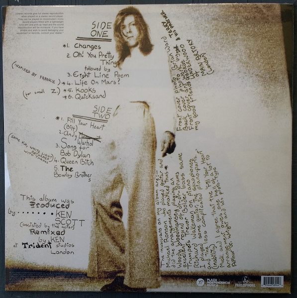 David Bowie - Hunky Dory | Parlophone (2564-62894-4) - 2 David Bowie - Hunky Dory | Parlophone (2564-62894-4) - 2