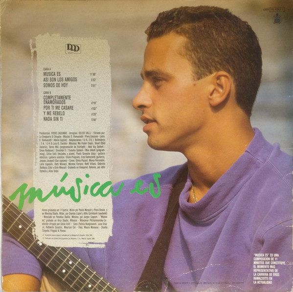 Eros Ramazzotti - Música Es | DDD (080 79 1381 1) - 2 Eros Ramazzotti - Música Es | DDD (080 79 1381 1) - 2