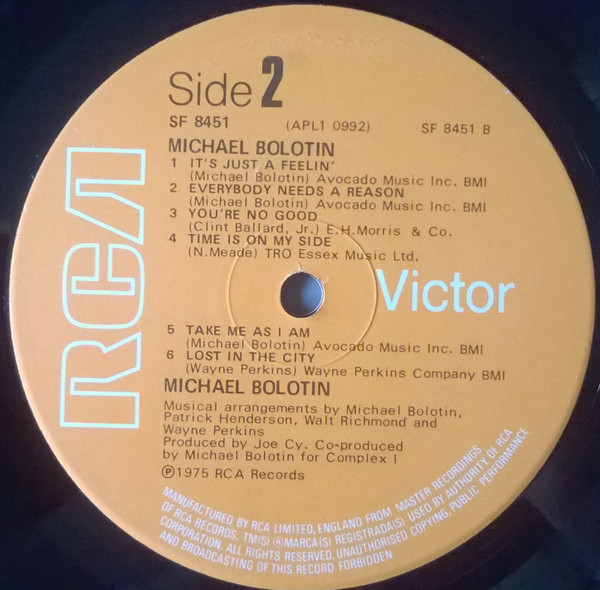 Michael Bolotin - Michael Bolotin | RCA (SF 8451) - 4