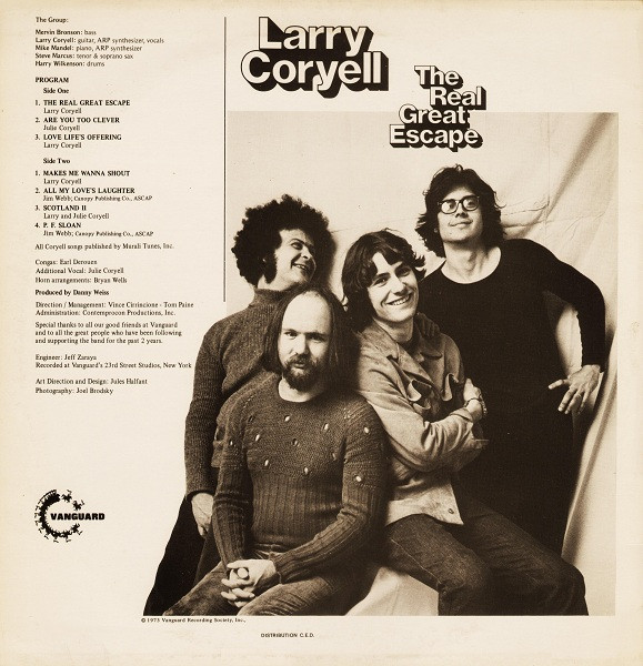 Larry Coryell - The Real Great Escape | Vanguard (VSD 23019) - 2 Larry Coryell - The Real Great Escape | Vanguard (VSD 23019) - 2
