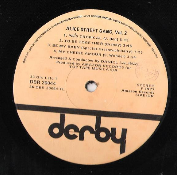 Alice Street Gang - Alice Street Gang, Vol.2 | Derby (DBR 20044) - 3 Alice Street Gang - Alice Street Gang, Vol.2 | Derby (DBR 20044) - 3