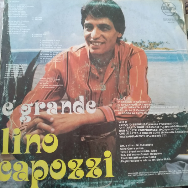 Lino Capozzi - È Grande | Zeus Record (BE 0136) - 2 Lino Capozzi - È Grande | Zeus Record (BE 0136) - 2